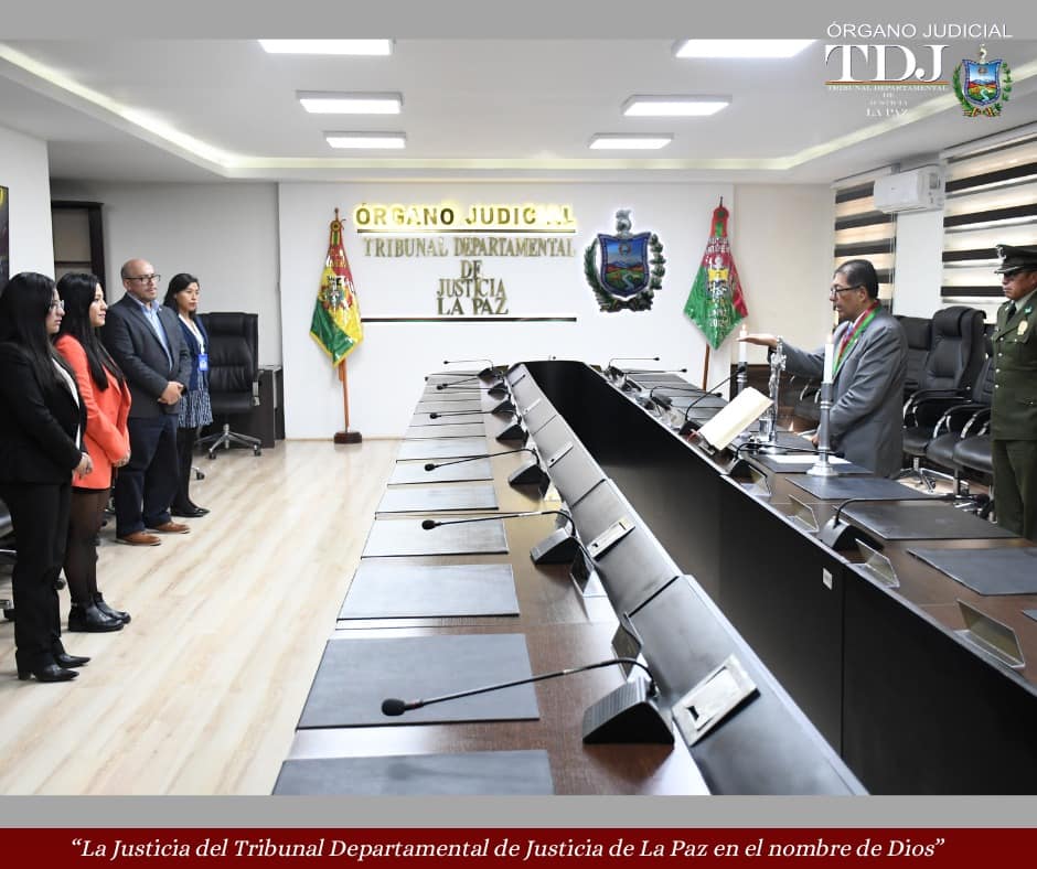 El Tribunal Departamental de Justicia de la Paz Posesionó a Personal de ...
